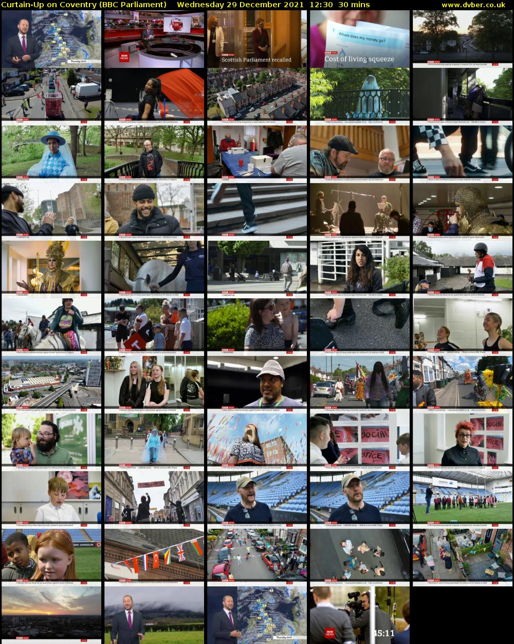 Curtain-Up on Coventry (BBC Parliament) Wednesday 29 December 2021 12:30 - 13:00