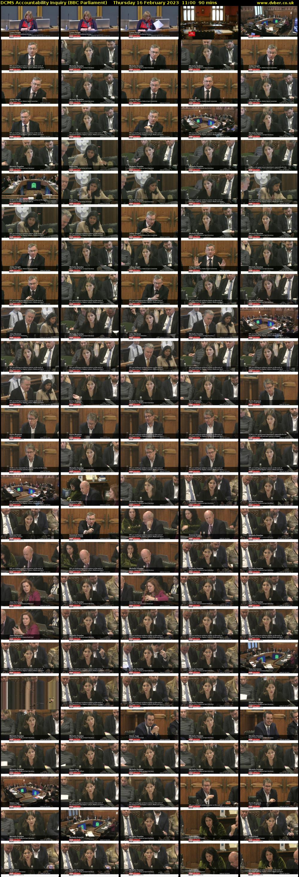 DCMS Accountability Inquiry (BBC Parliament) Thursday 16 February 2023 11:00 - 12:30