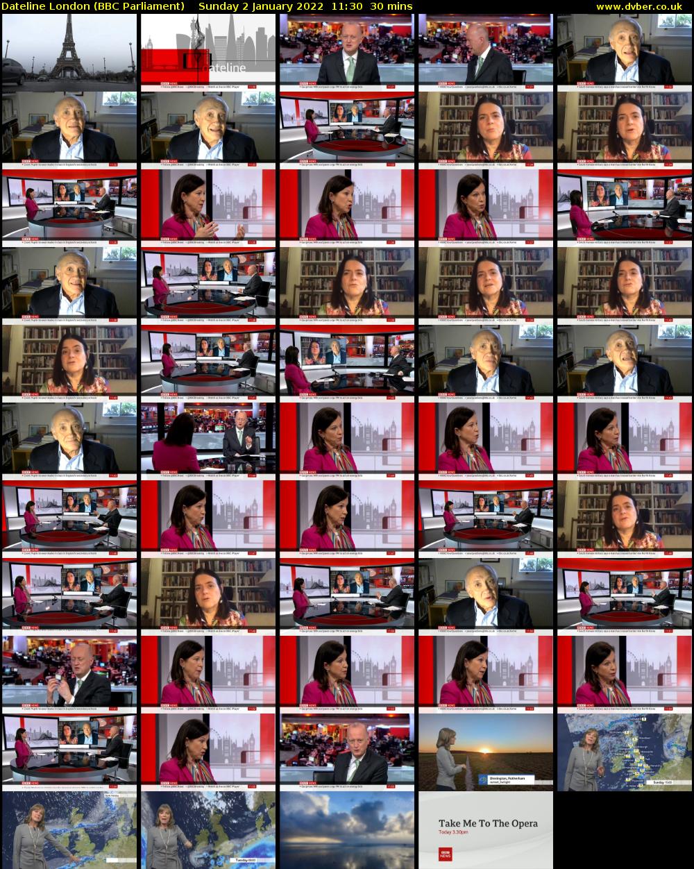 Dateline London (BBC Parliament) Sunday 2 January 2022 11:30 - 12:00
