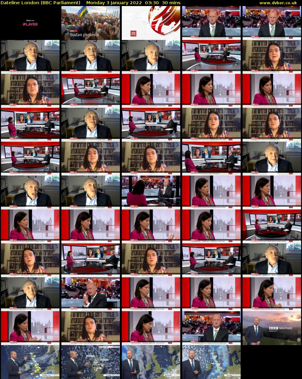 Dateline London (BBC Parliament) Monday 3 January 2022 03:30 - 04:00