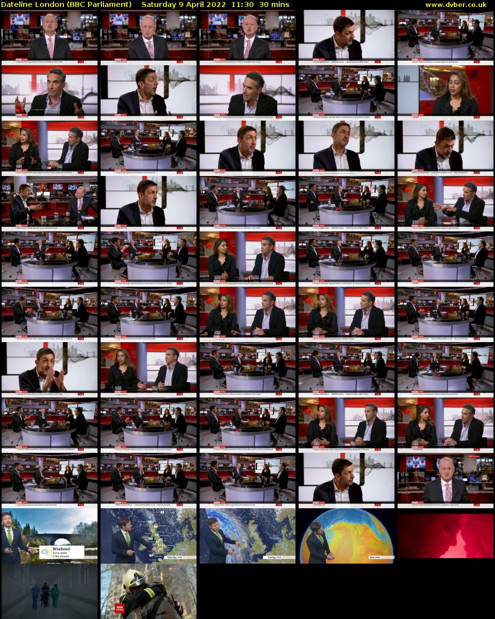 Dateline London (BBC Parliament) Saturday 9 April 2022 11:30 - 12:00