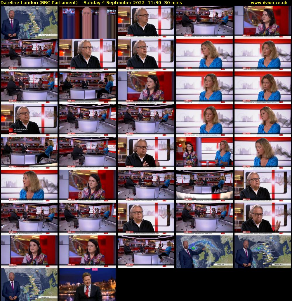Dateline London (BBC Parliament) Sunday 4 September 2022 11:30 - 12:00