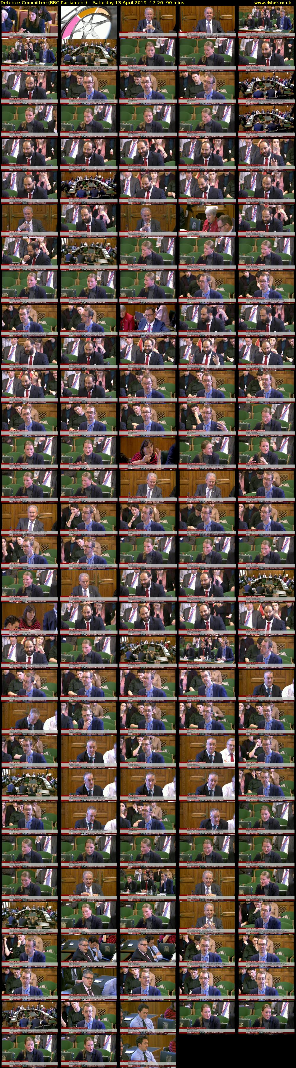 Defence Committee (BBC Parliament) Saturday 13 April 2019 17:20 - 18:50