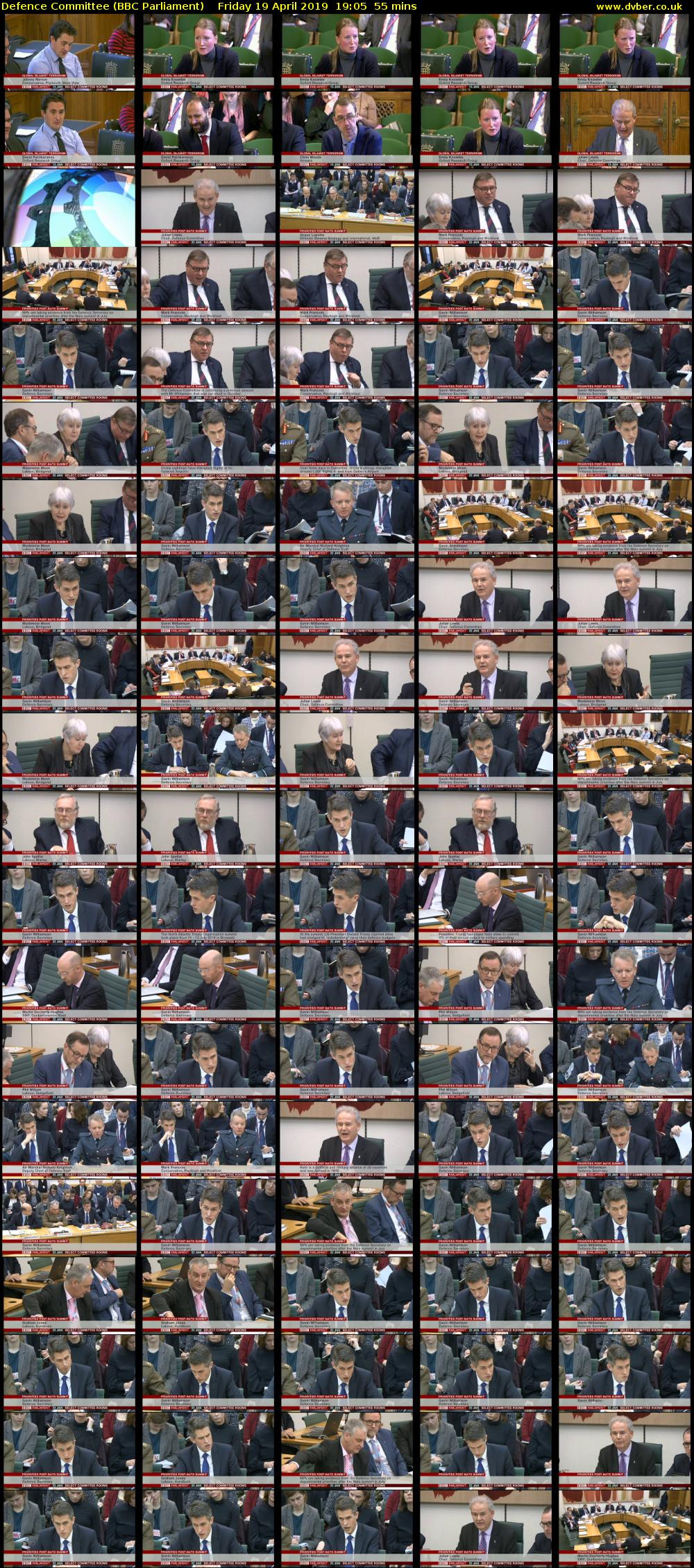 Defence Committee (BBC Parliament) Friday 19 April 2019 19:05 - 20:00