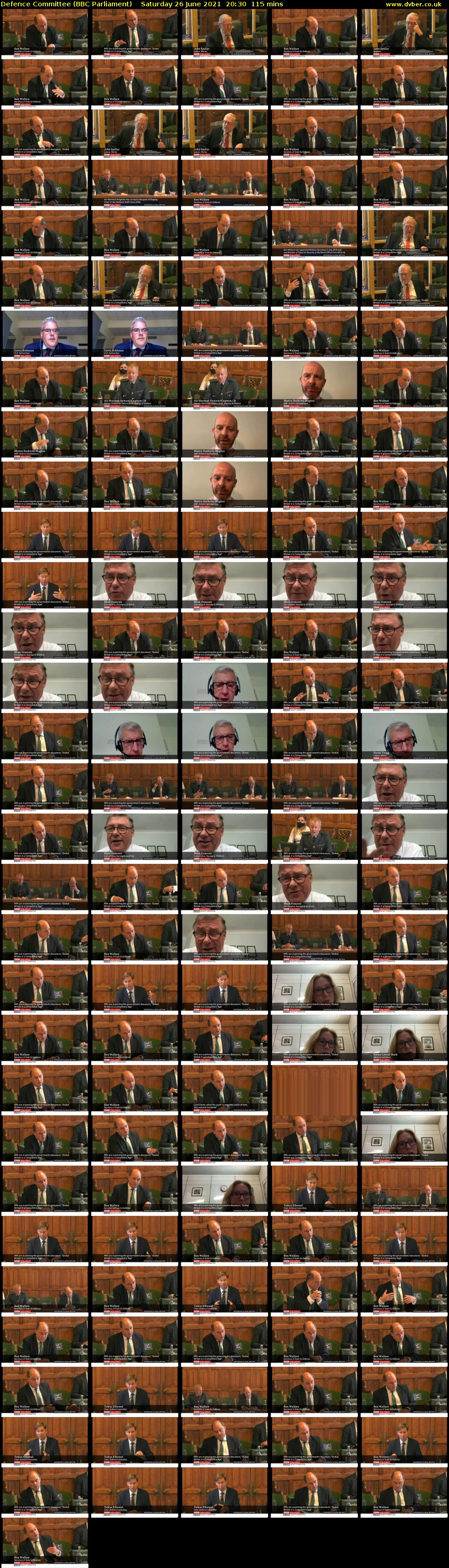 Defence Committee (BBC Parliament) Saturday 26 June 2021 20:30 - 22:25
