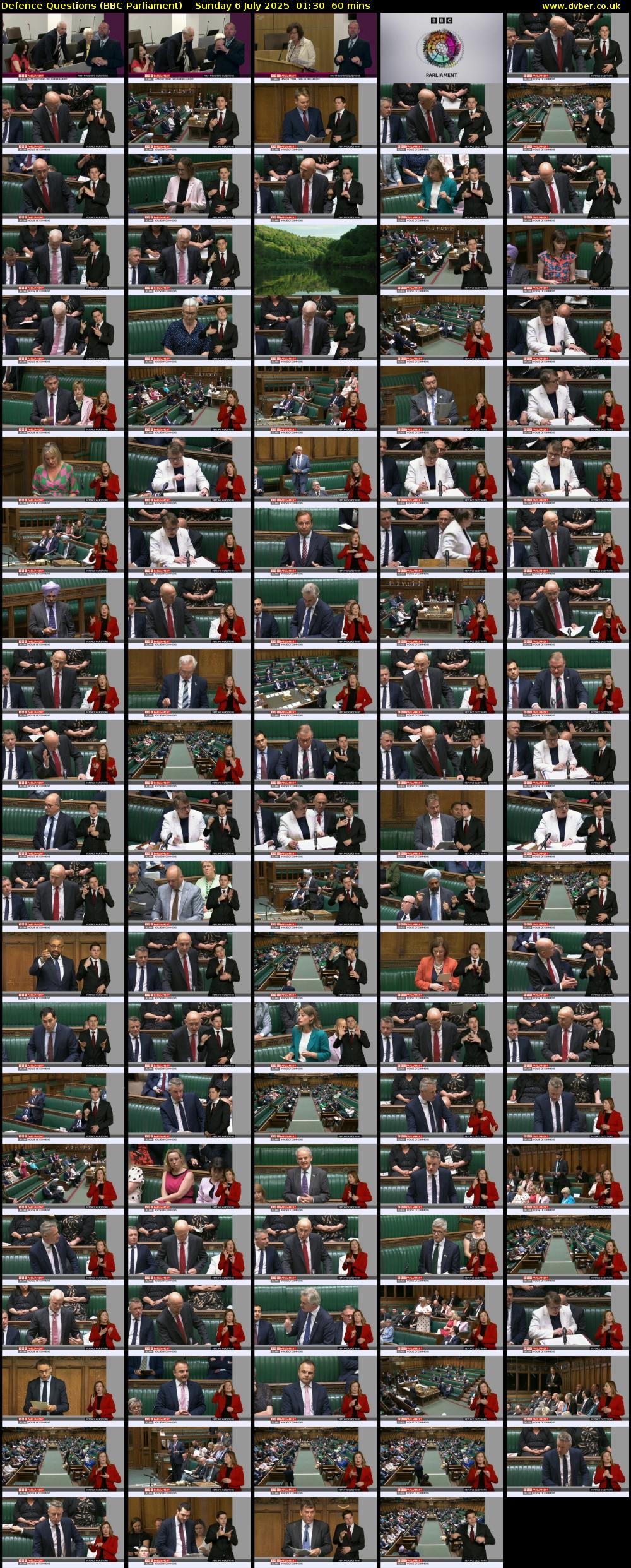 Defence Questions (BBC Parliament) Sunday 6 July 2025 01:30 - 02:30