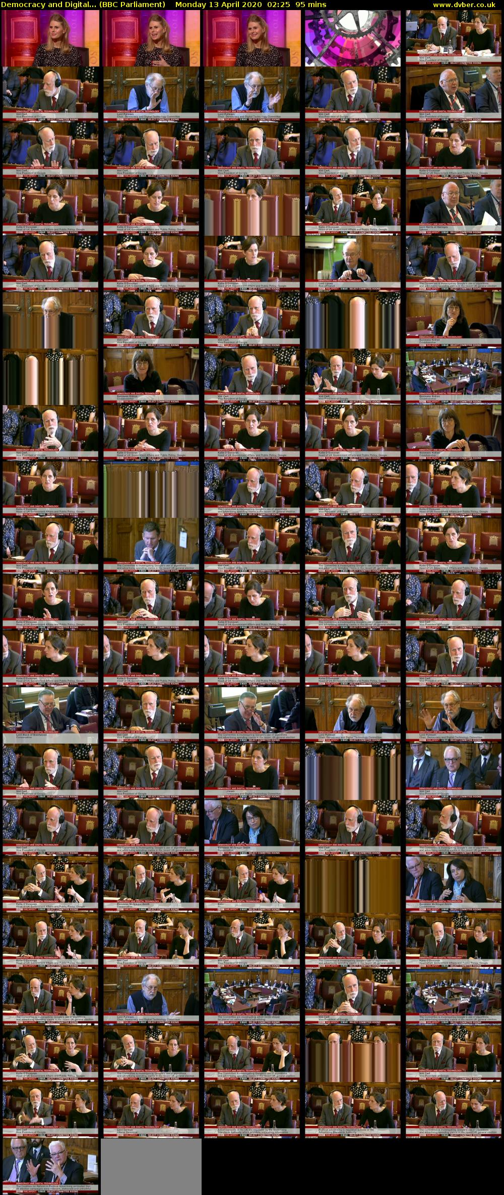 Democracy and Digital... (BBC Parliament) Monday 13 April 2020 02:25 - 04:00