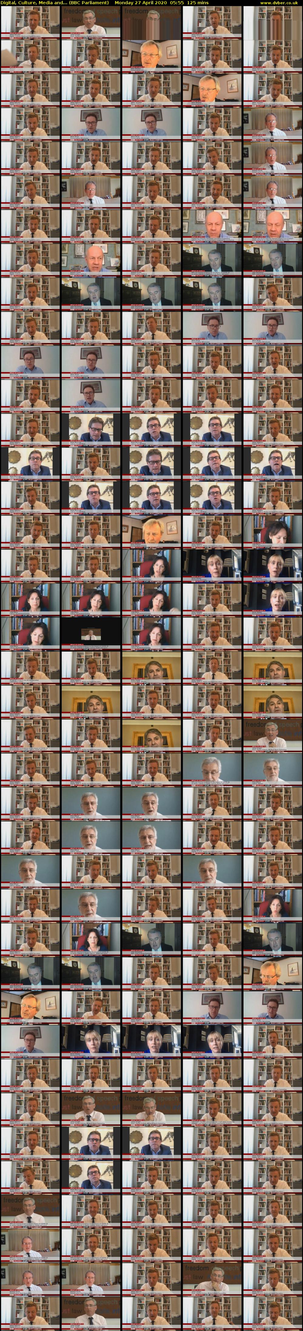 Digital, Culture, Media and... (BBC Parliament) Monday 27 April 2020 05:55 - 08:00