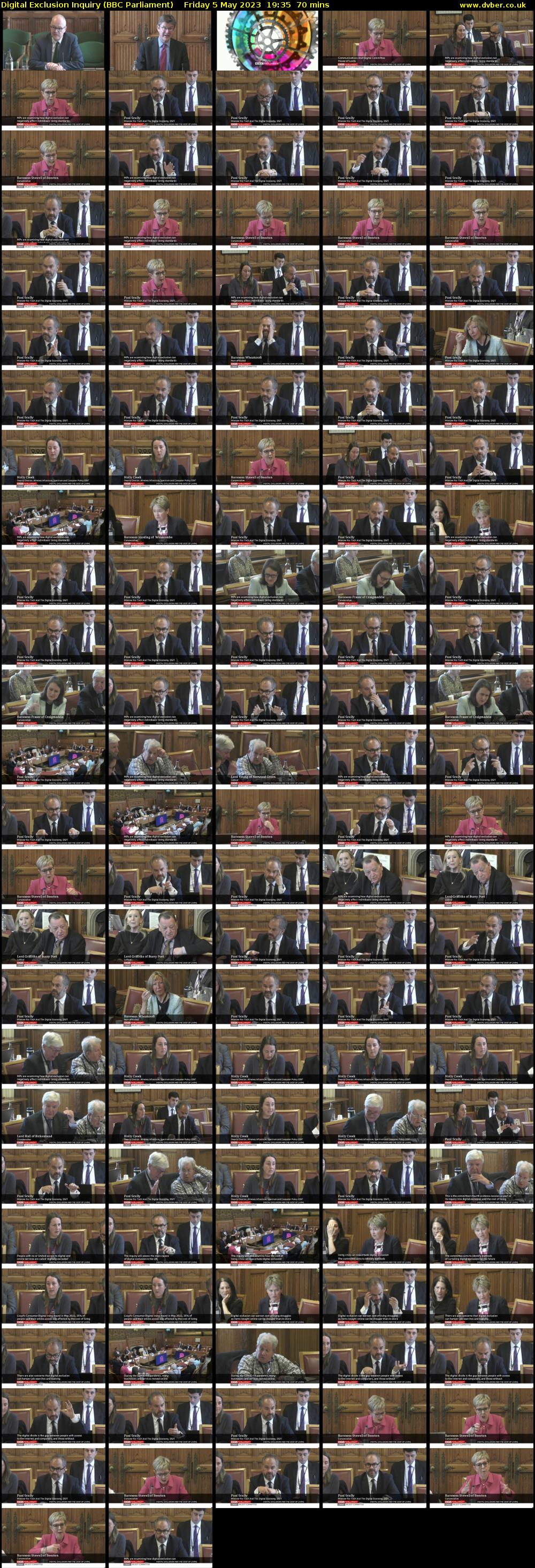 Digital Exclusion Inquiry (BBC Parliament) Friday 5 May 2023 19:35 - 20:45