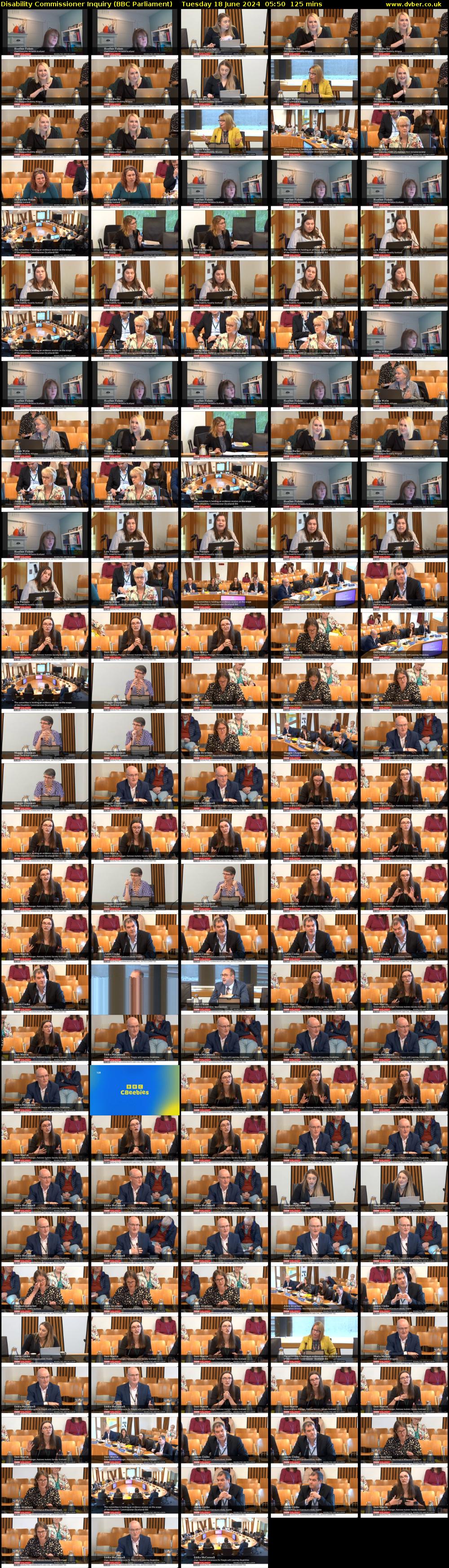 Disability Commissioner Inquiry (BBC Parliament) Tuesday 18 June 2024 05:50 - 07:55