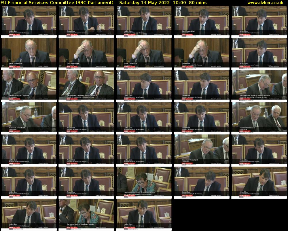 EU Financial Services Committee (BBC Parliament) Saturday 14 May 2022 10:00 - 11:20