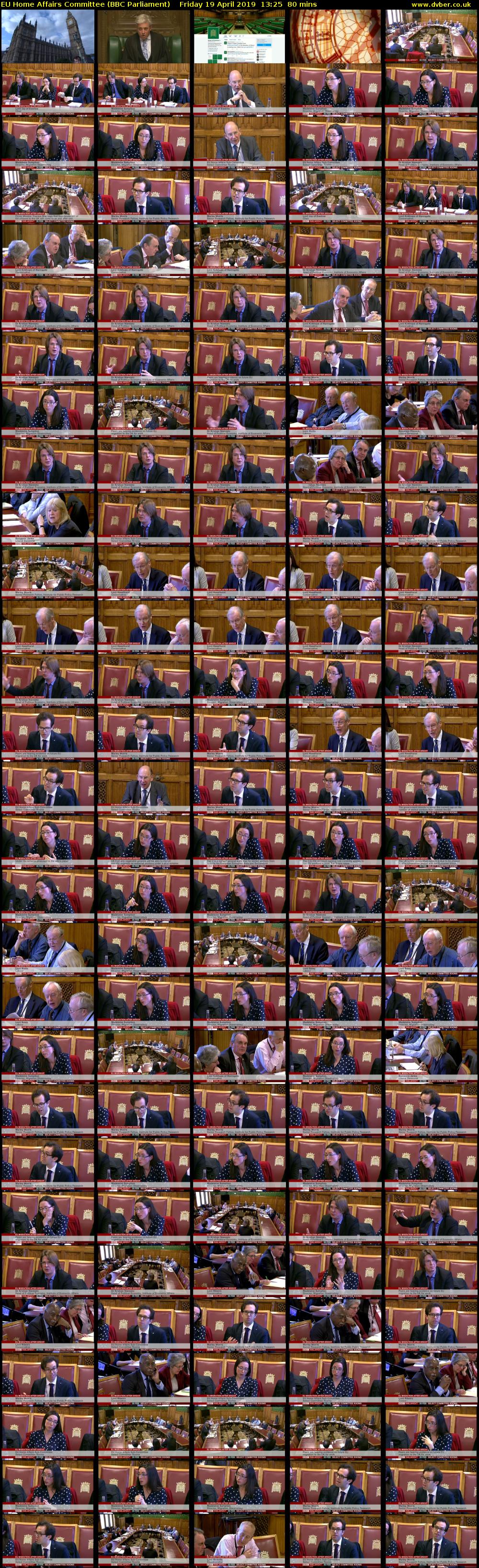 EU Home Affairs Committee (BBC Parliament) Friday 19 April 2019 13:25 - 14:45
