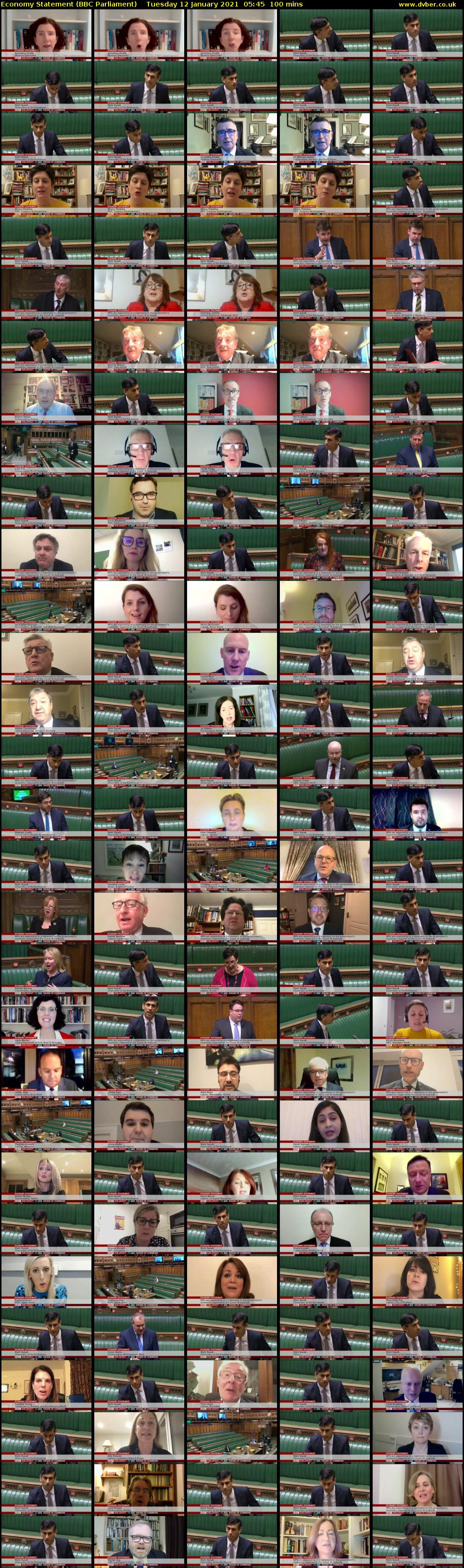 Economy Statement (BBC Parliament) Tuesday 12 January 2021 05:45 - 07:25