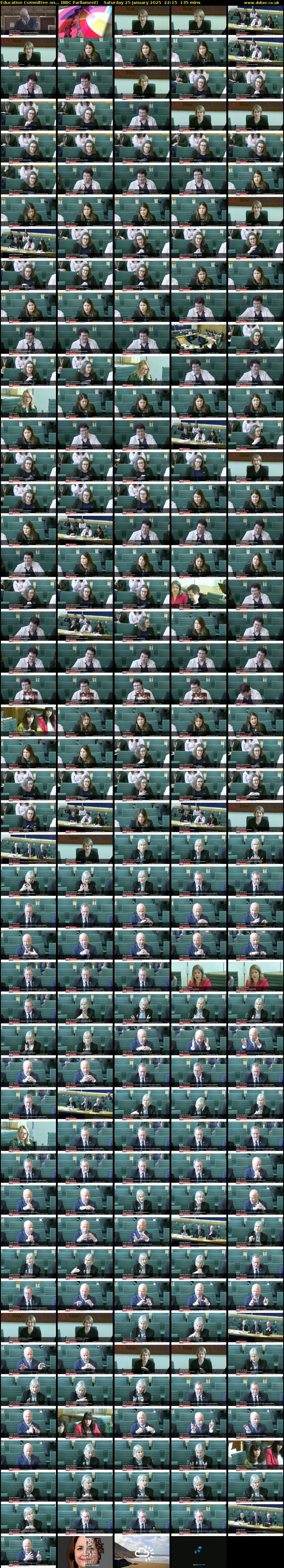 Education Committee on... (BBC Parliament) Saturday 25 January 2025 22:15 - 00:30