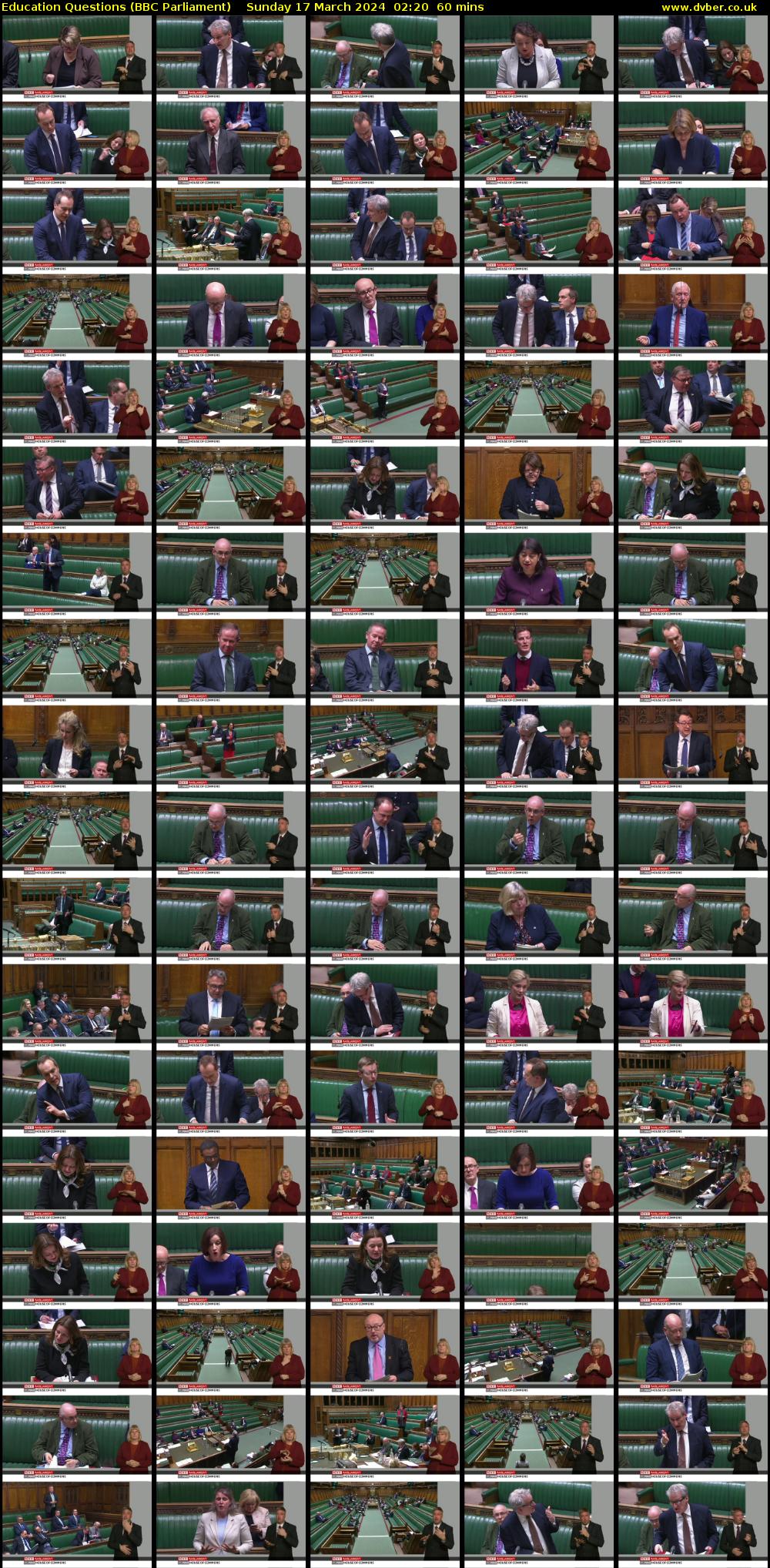 Education Questions (BBC Parliament) Sunday 17 March 2024 02:20 - 03:20