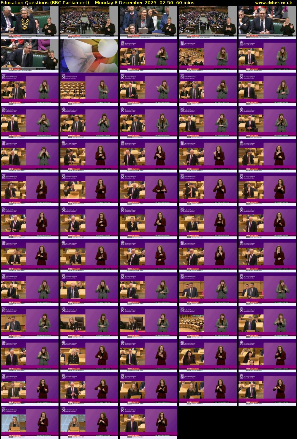 Education Questions (BBC Parliament) Monday 8 December 2025 02:50 - 03:50