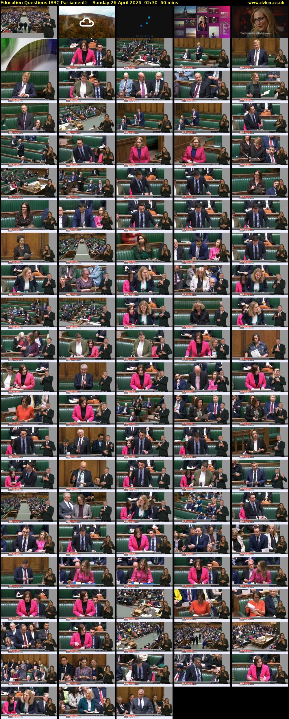Education Questions (BBC Parliament) Sunday 26 April 2026 02:30 - 03:30