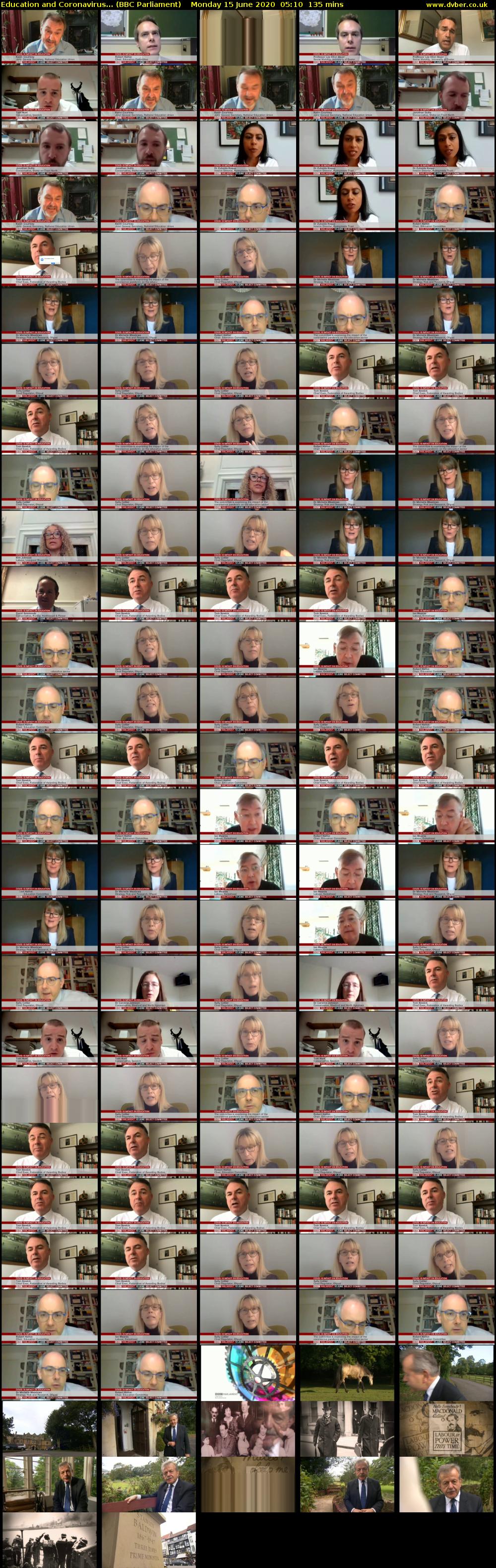 Education and Coronavirus... (BBC Parliament) Monday 15 June 2020 05:10 - 07:25