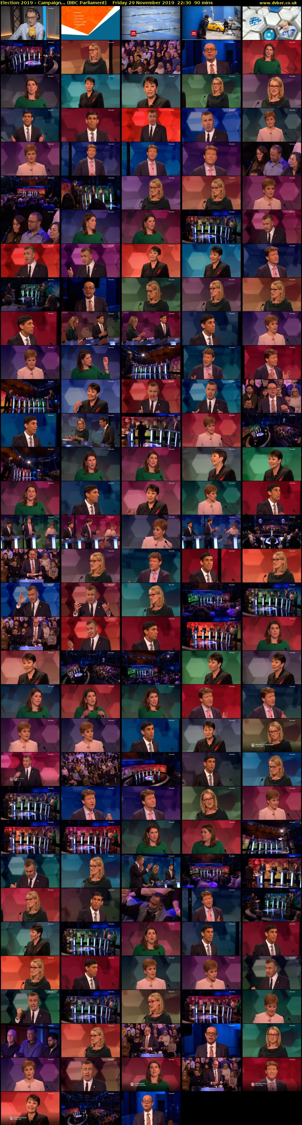 Election 2019 - Campaign... (BBC Parliament) Friday 29 November 2019 22:30 - 00:00