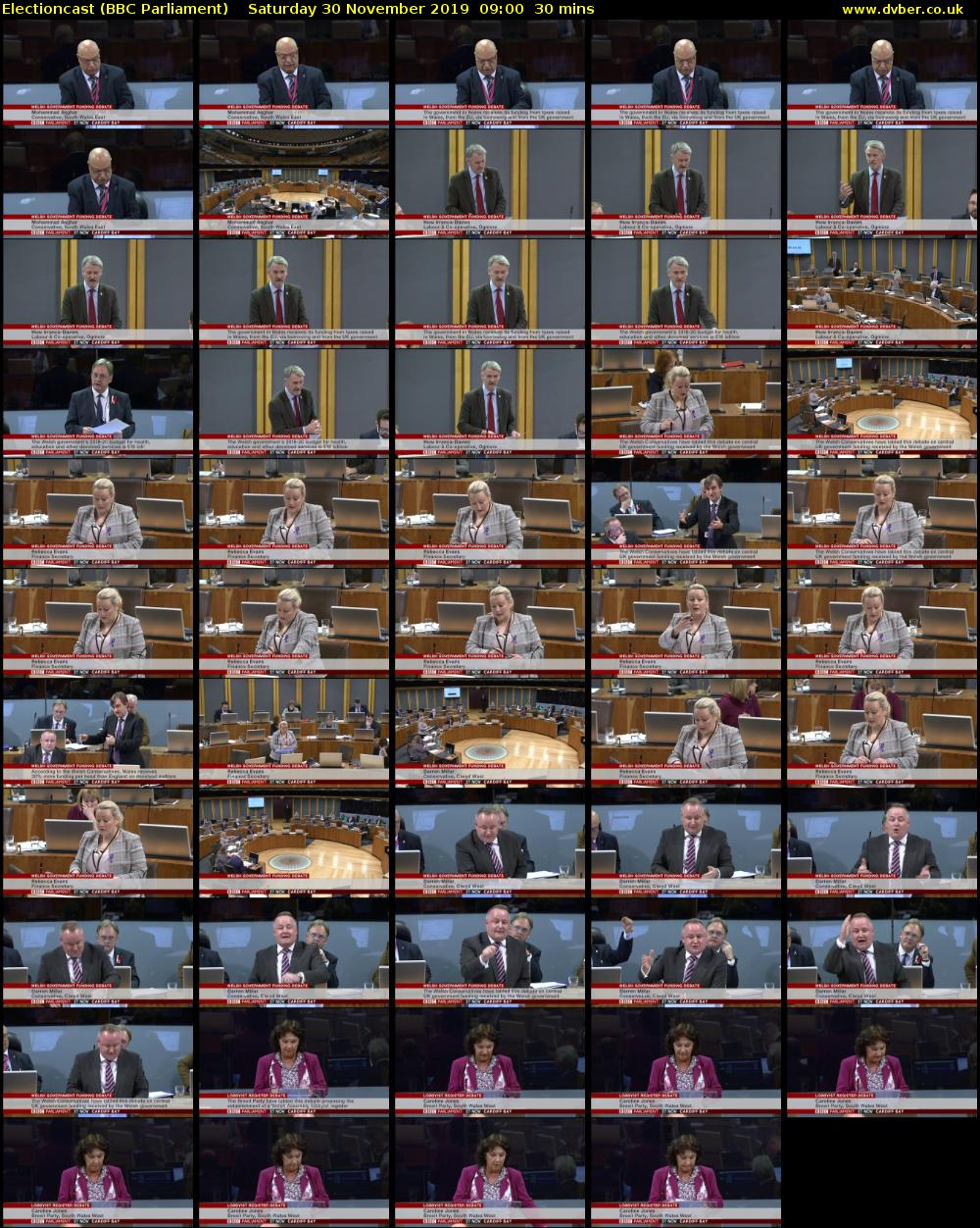 Electioncast (BBC Parliament) Saturday 30 November 2019 09:00 - 09:30