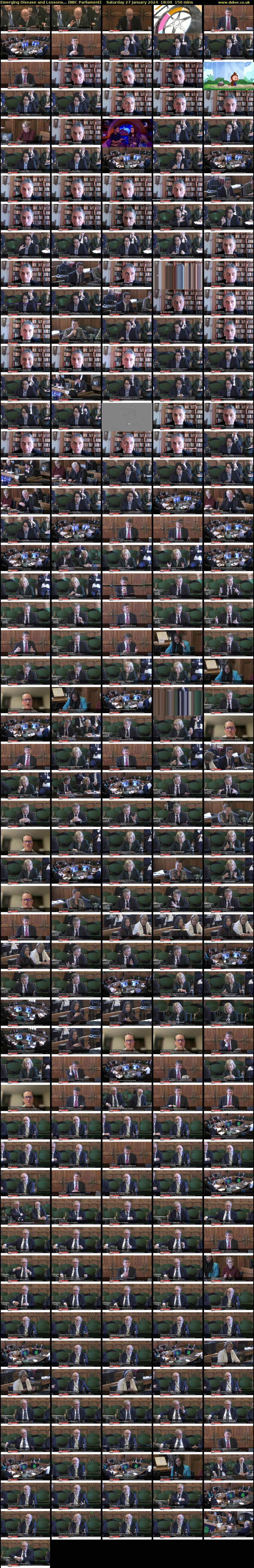 Emerging Disease and Lessons... (BBC Parliament) Saturday 27 January 2024 18:00 - 20:30