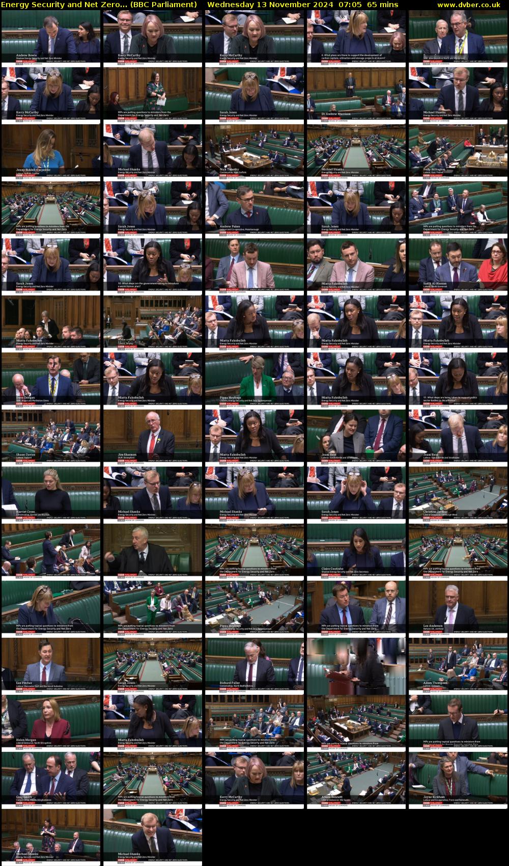 Energy Security and Net Zero... (BBC Parliament) Wednesday 13 November 2024 07:05 - 08:10