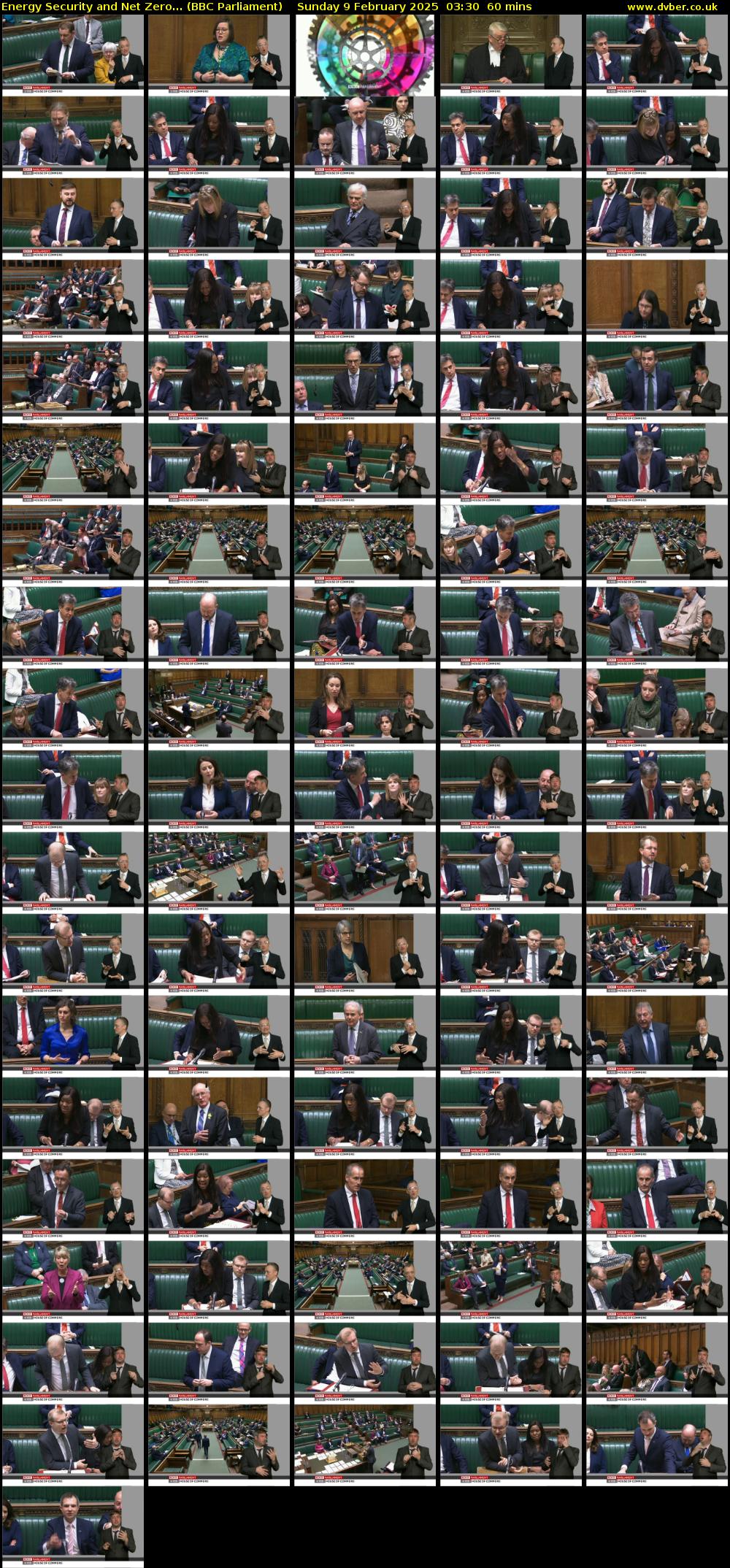 Energy Security and Net Zero... (BBC Parliament) Sunday 9 February 2025 03:30 - 04:30