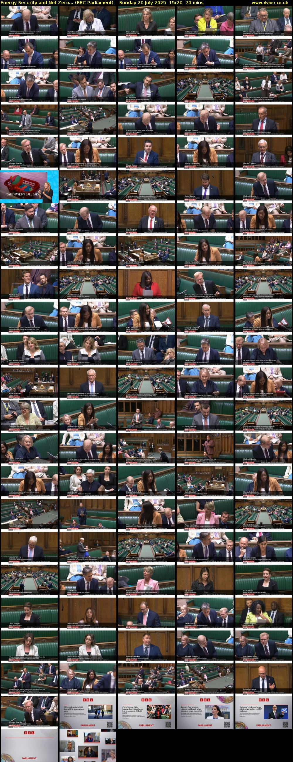 Energy Security and Net Zero... (BBC Parliament) Sunday 20 July 2025 15:20 - 16:30