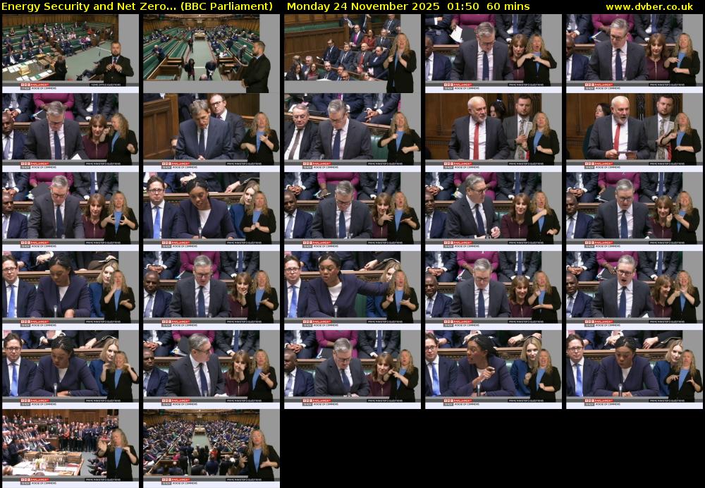 Energy Security and Net Zero... (BBC Parliament) Monday 24 November 2025 01:50 - 02:50