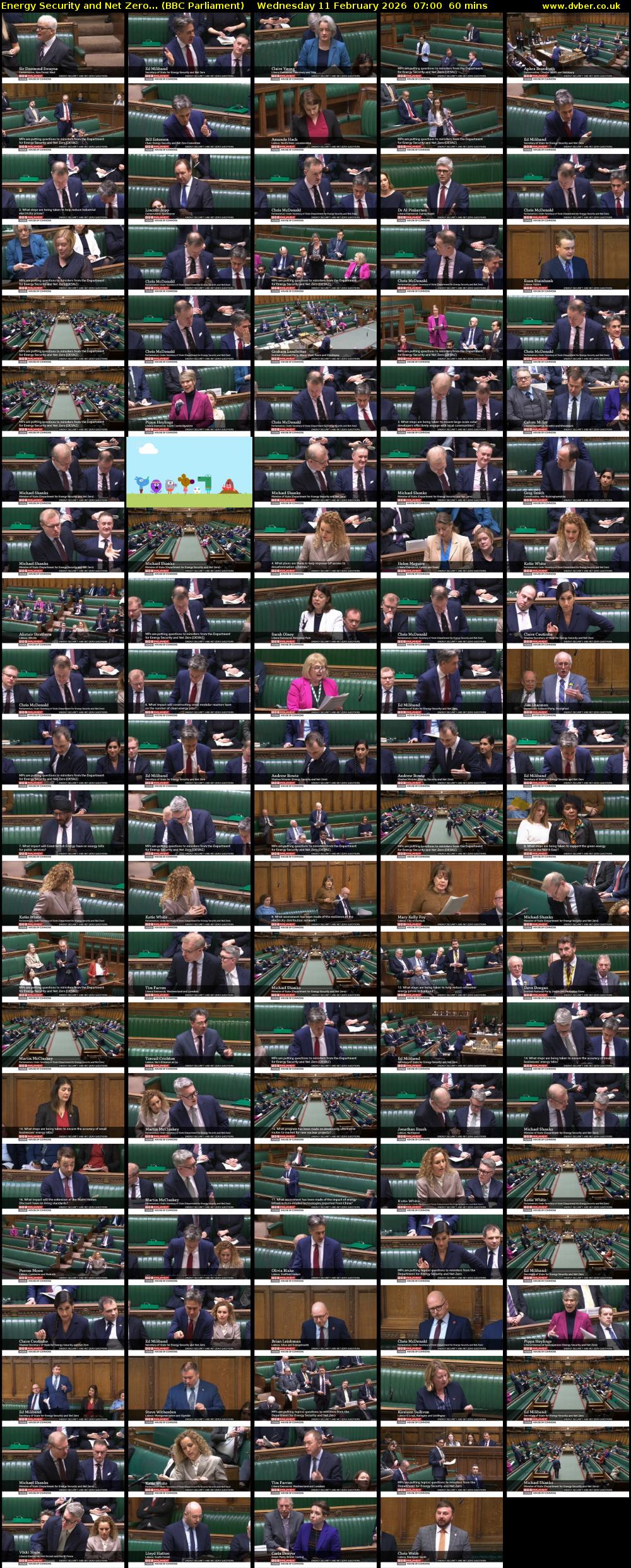 Energy Security and Net Zero... (BBC Parliament) Wednesday 11 February 2026 07:00 - 08:00