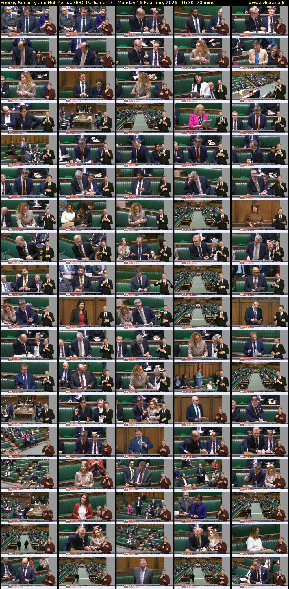 Energy Security and Net Zero... (BBC Parliament) Monday 16 February 2026 01:30 - 02:40