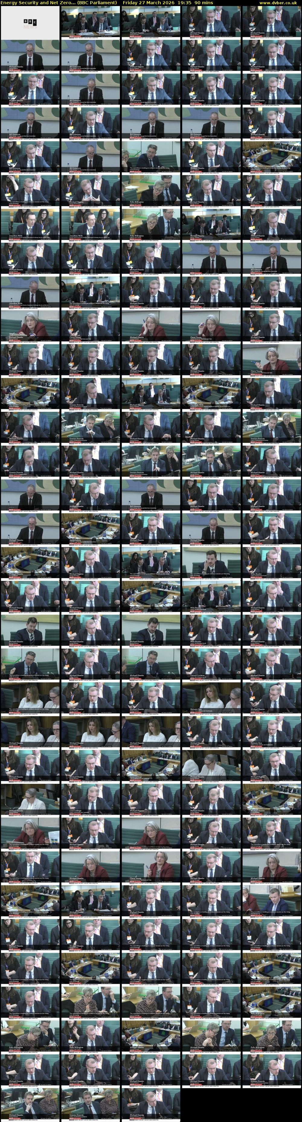 Energy Security and Net Zero... (BBC Parliament) Friday 27 March 2026 19:35 - 21:05