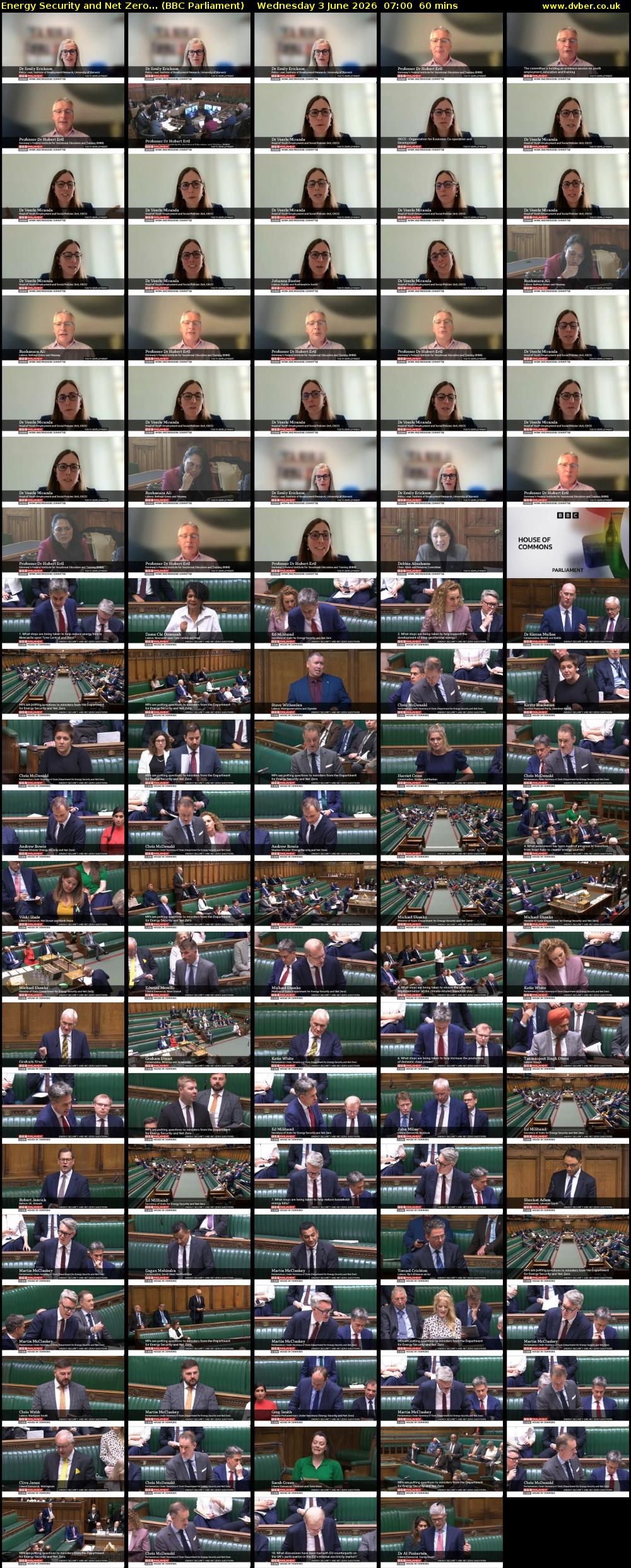 Energy Security and Net Zero... (BBC Parliament) Wednesday 3 June 2026 07:00 - 08:00