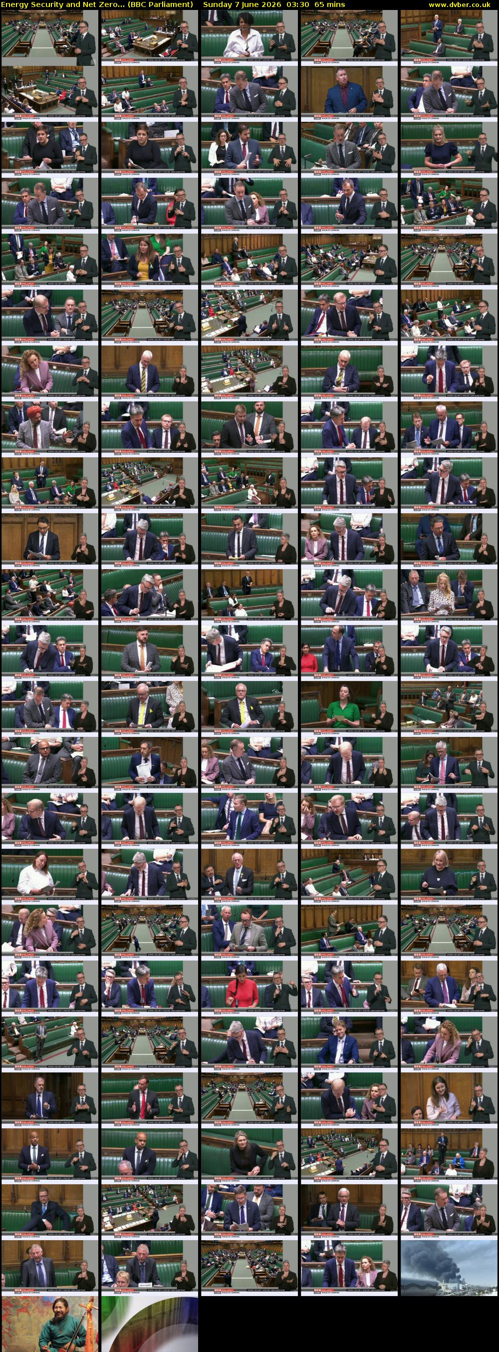 Energy Security and Net Zero... (BBC Parliament) Sunday 7 June 2026 03:30 - 04:35