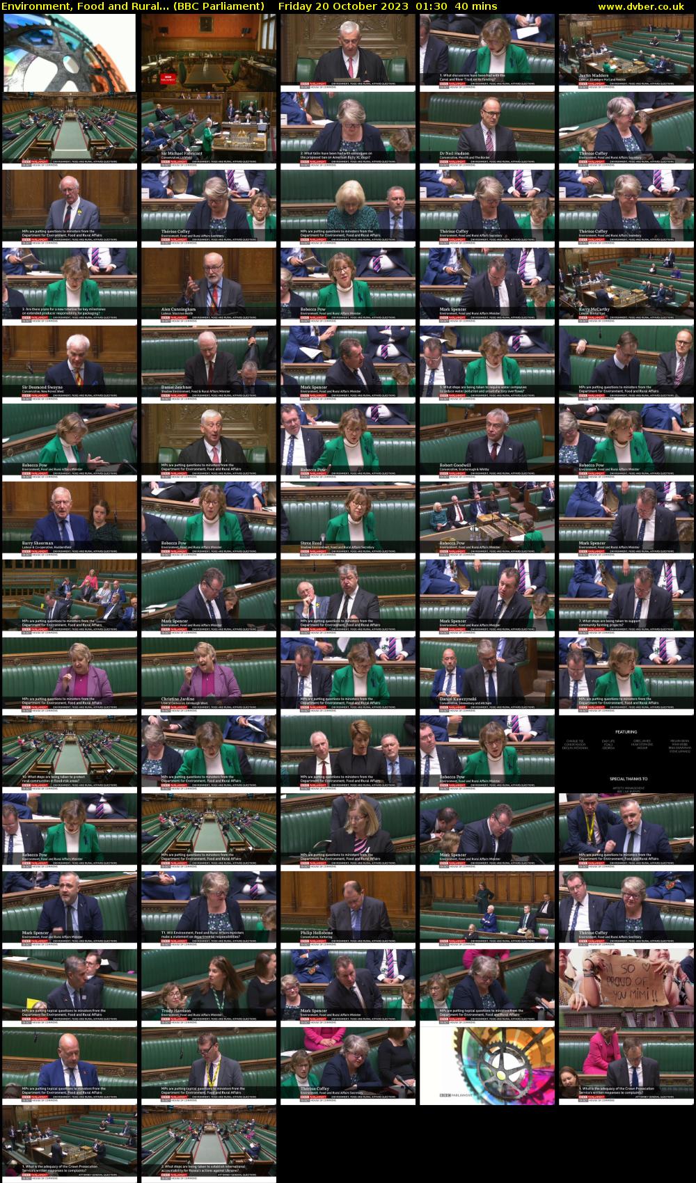 Environment, Food and Rural... (BBC Parliament) Friday 20 October 2023 01:30 - 02:10