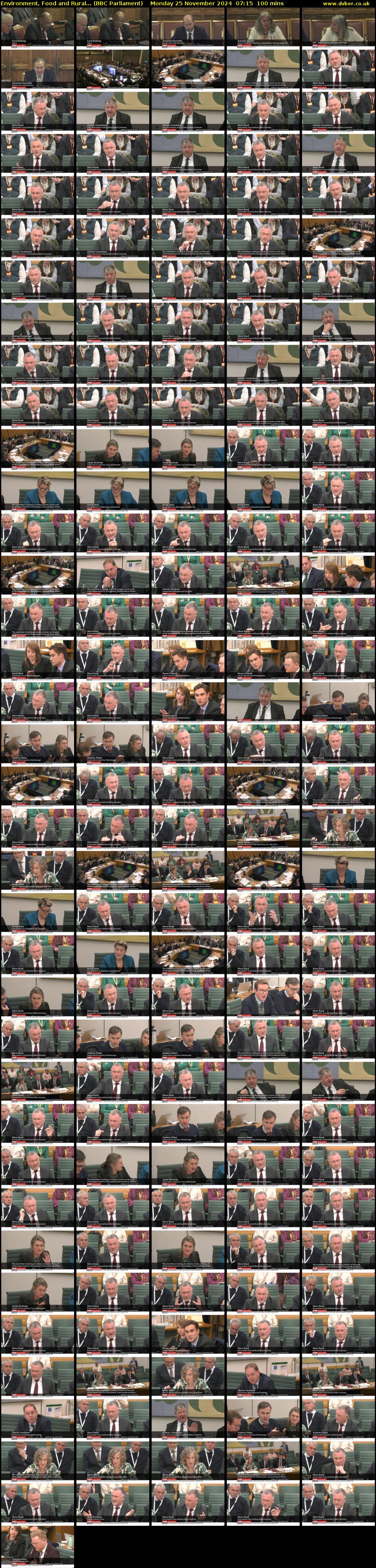 Environment, Food and Rural... (BBC Parliament) Monday 25 November 2024 07:15 - 08:55