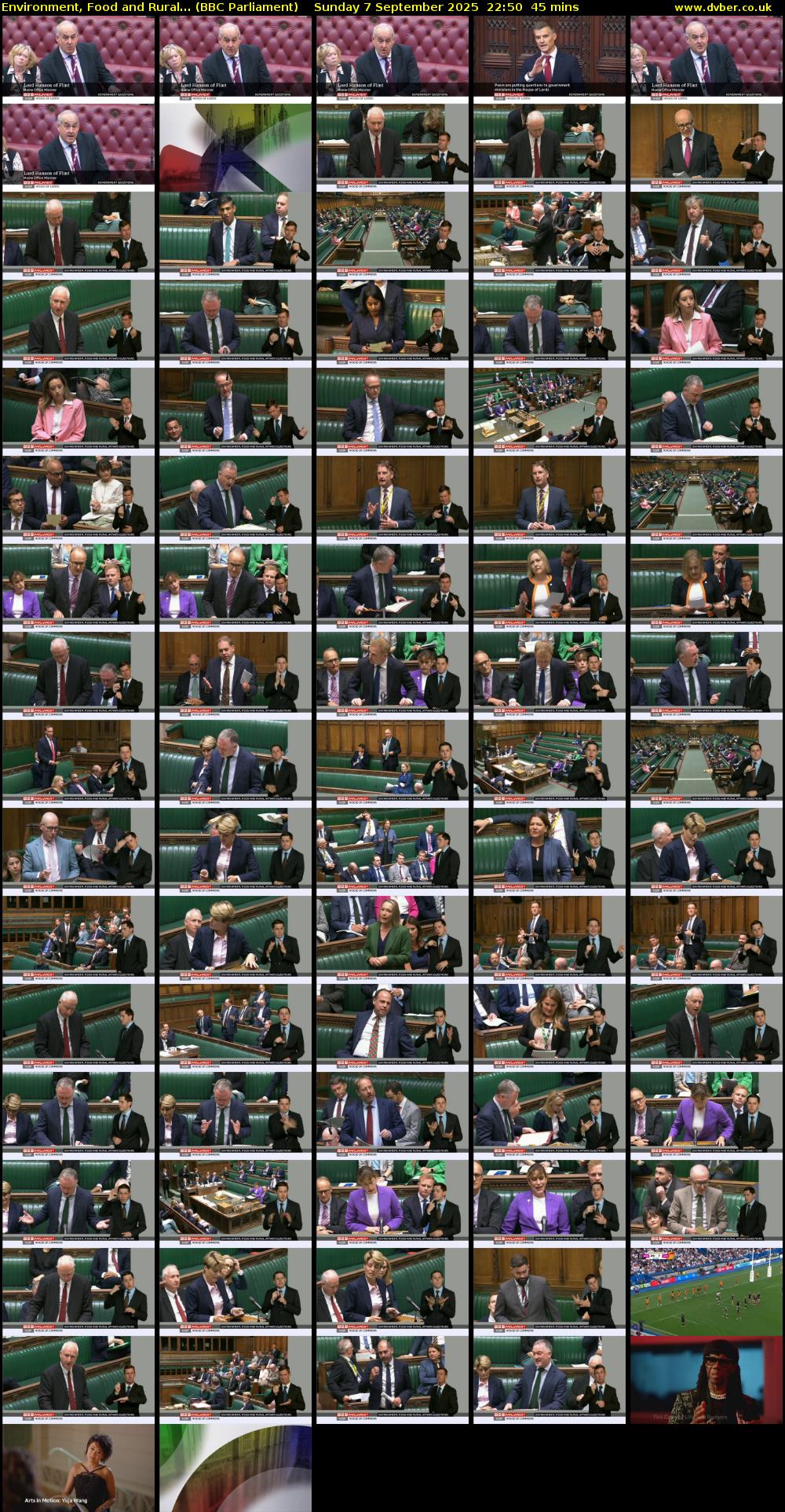Environment, Food and Rural... (BBC Parliament) Sunday 7 September 2025 22:50 - 23:35