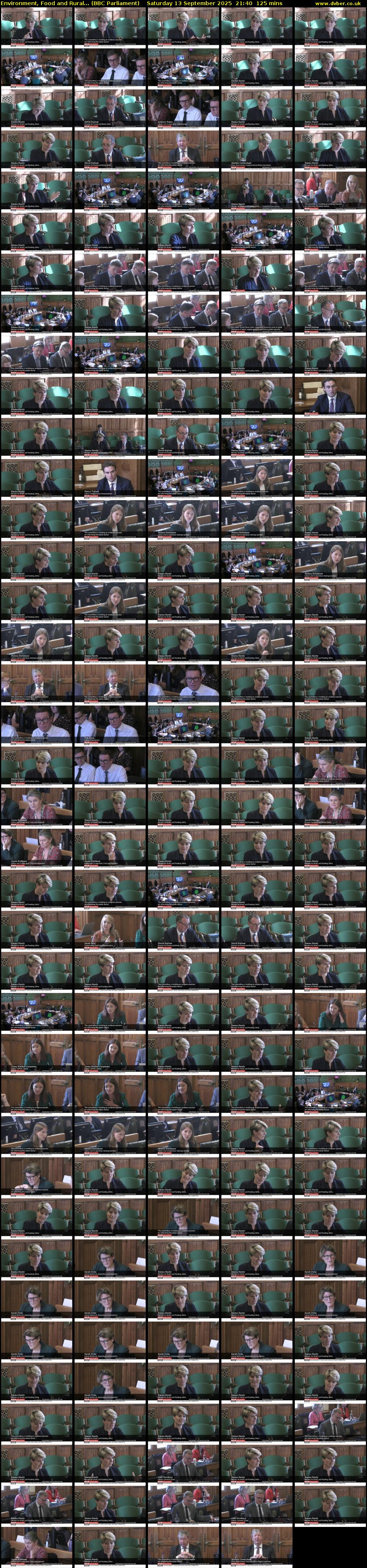 Environment, Food and Rural... (BBC Parliament) Saturday 13 September 2025 21:40 - 23:45