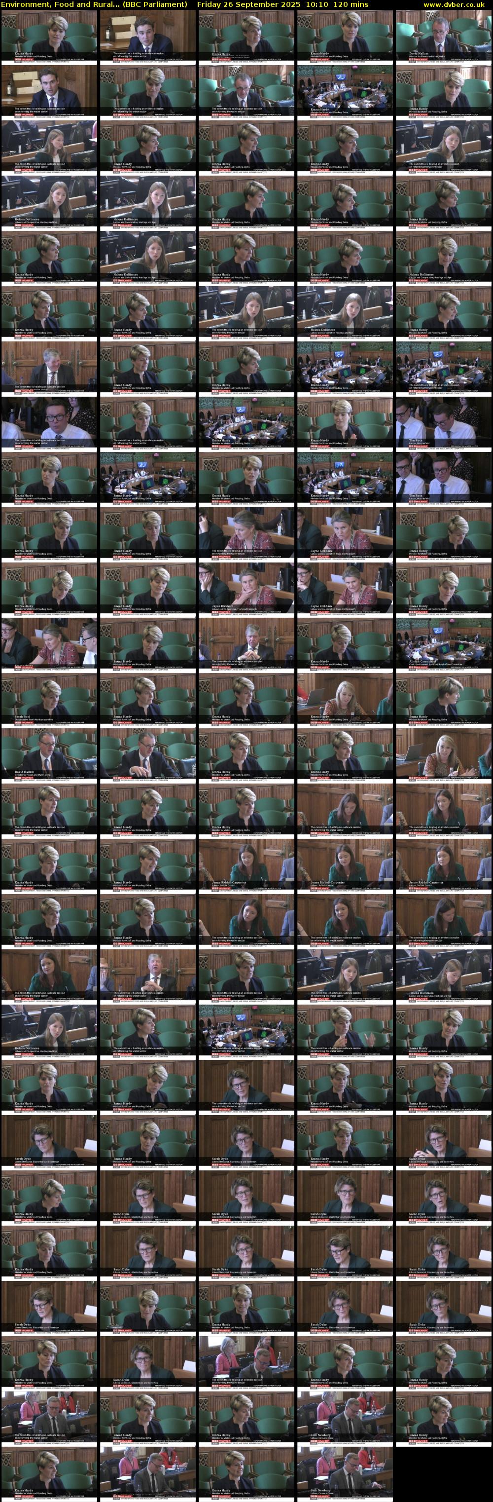 Environment, Food and Rural... (BBC Parliament) Friday 26 September 2025 10:10 - 12:10