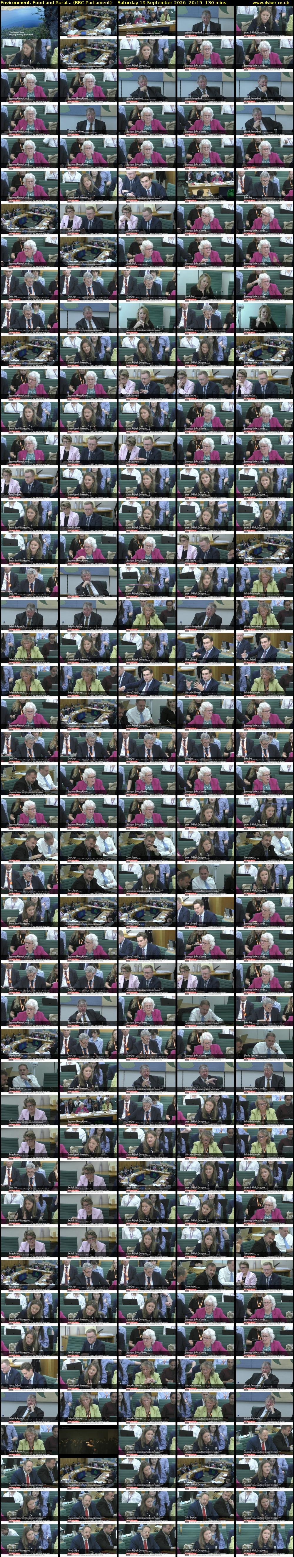 Environment, Food and Rural... (BBC Parliament) Saturday 19 September 2026 20:15 - 22:25
