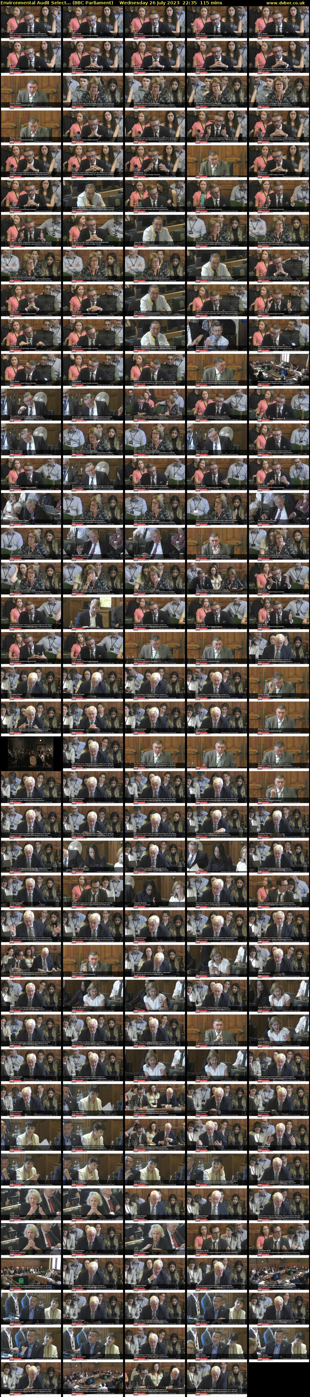 Environmental Audit Select... (BBC Parliament) Wednesday 26 July 2023 22:35 - 00:30