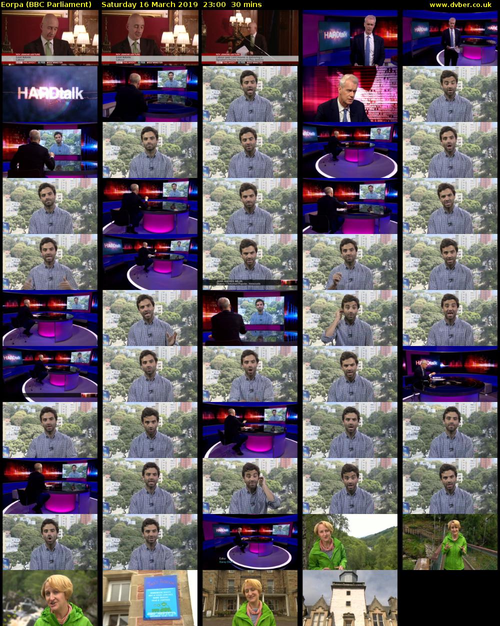 Eorpa (BBC Parliament) Saturday 16 March 2019 23:00 - 23:30