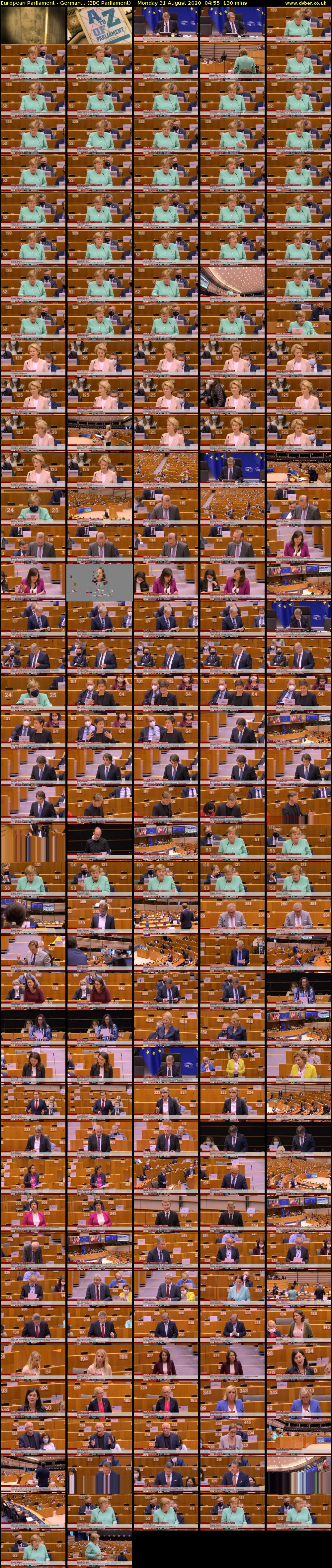 European Parliament - German... (BBC Parliament) Monday 31 August 2020 04:55 - 07:05
