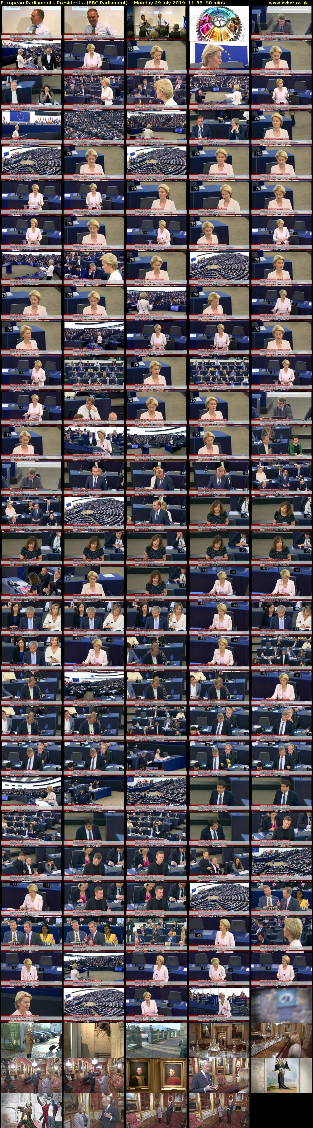 European Parliament - President... (BBC Parliament) Monday 29 July 2019 11:35 - 13:05