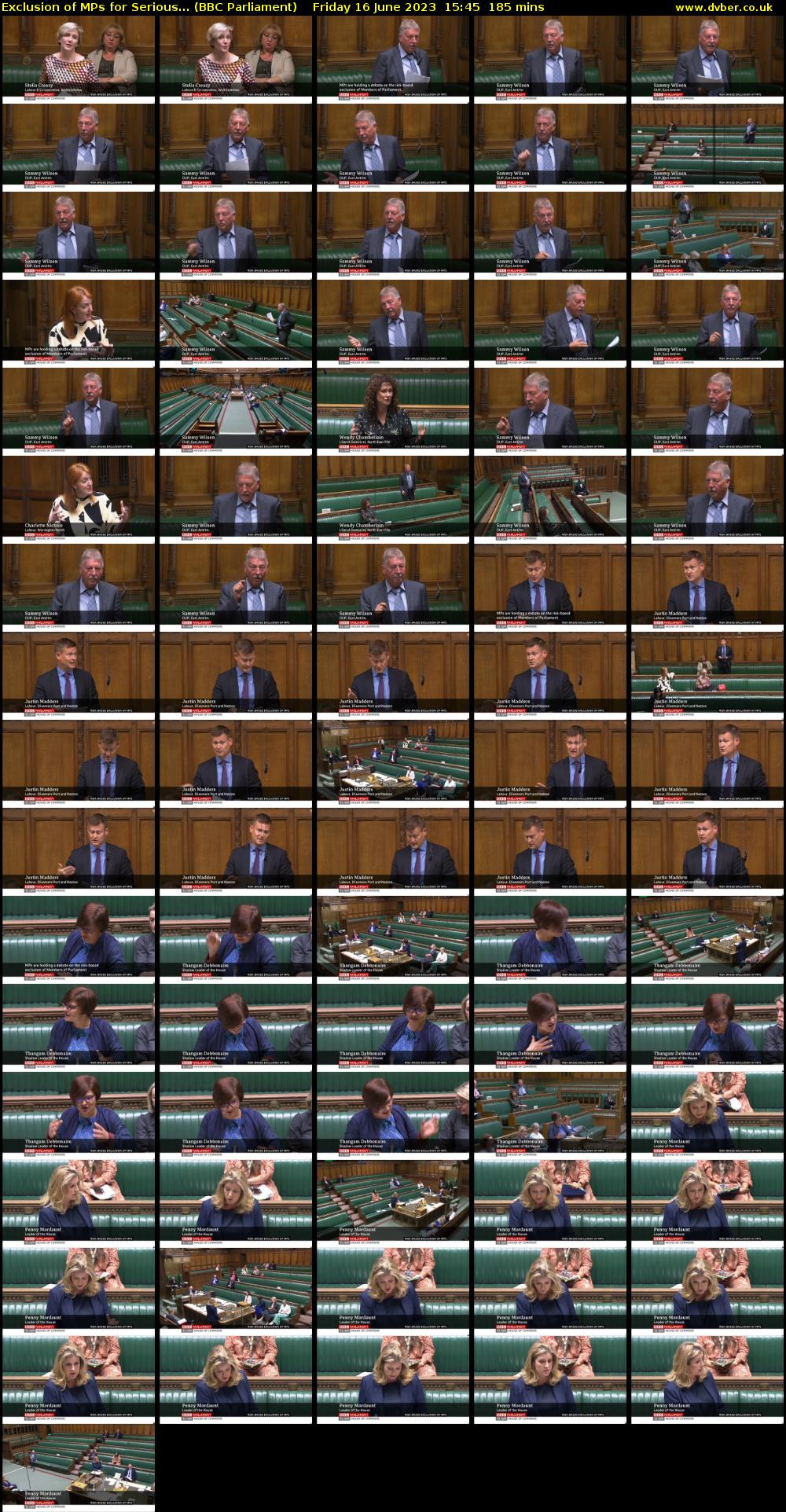 Exclusion of MPs for Serious... (BBC Parliament) Friday 16 June 2023 15:45 - 18:50