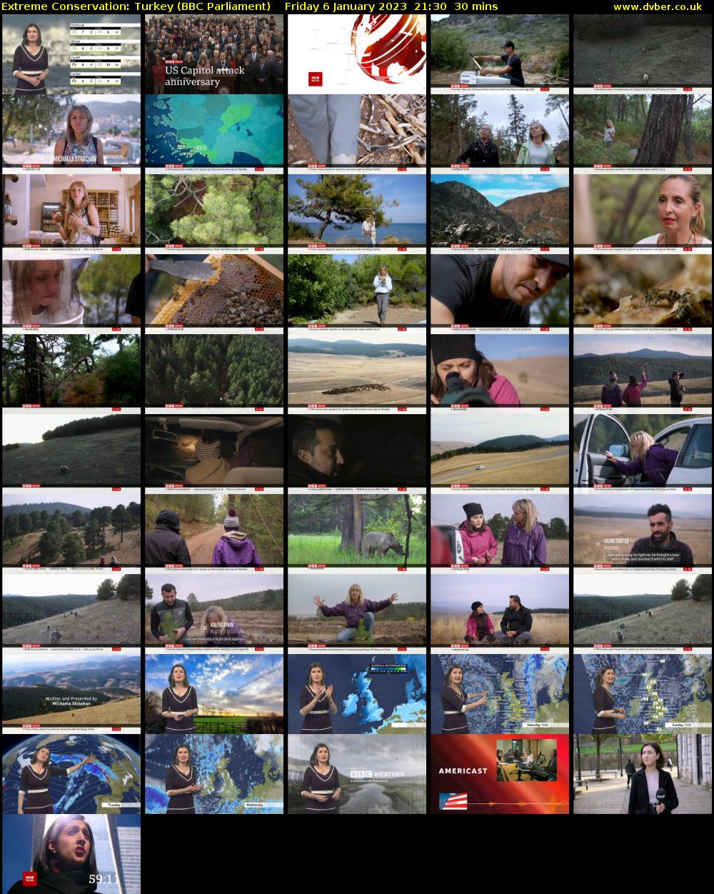 Extreme Conservation: Turkey (BBC Parliament) Friday 6 January 2023 21:30 - 22:00