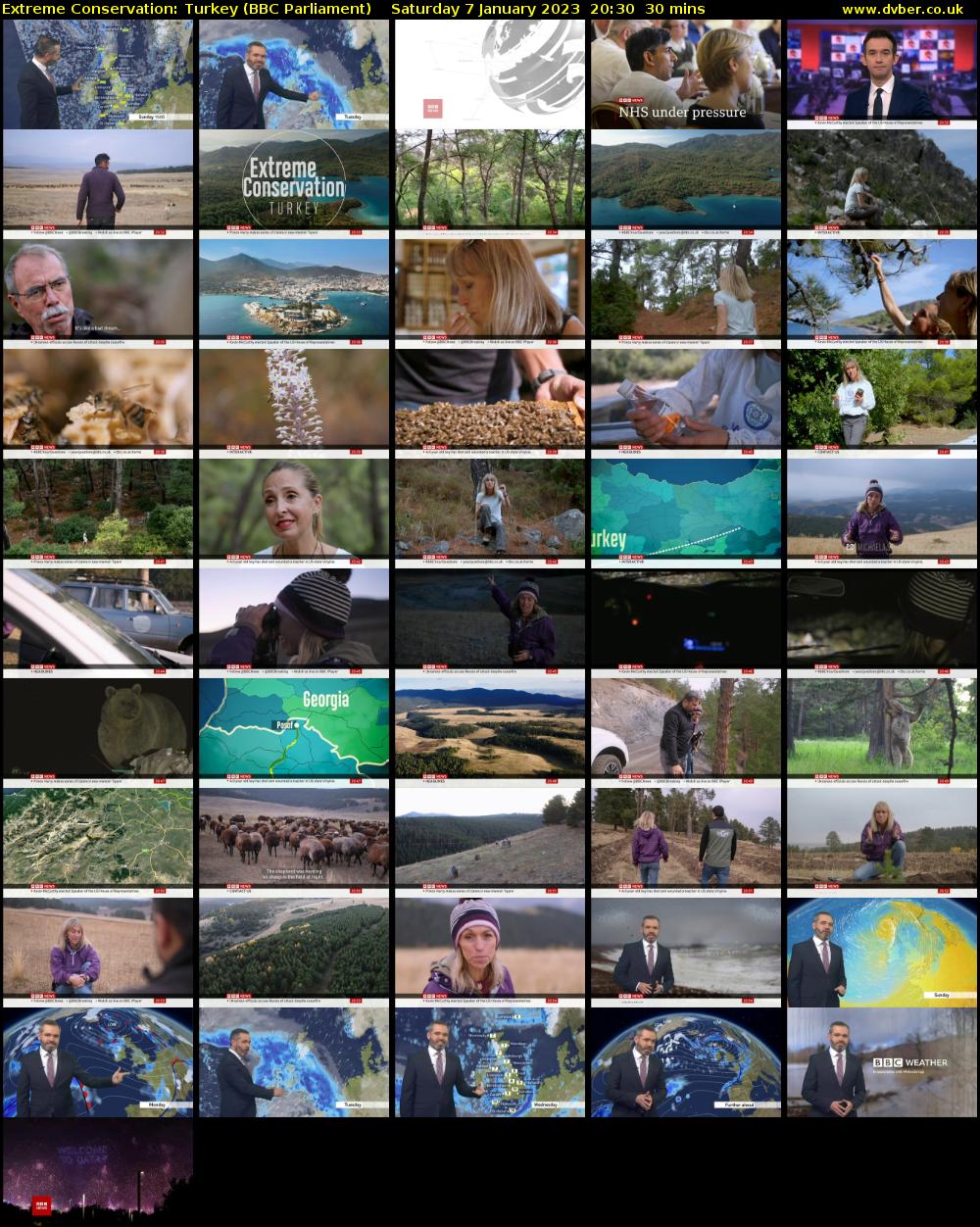 Extreme Conservation: Turkey (BBC Parliament) Saturday 7 January 2023 20:30 - 21:00