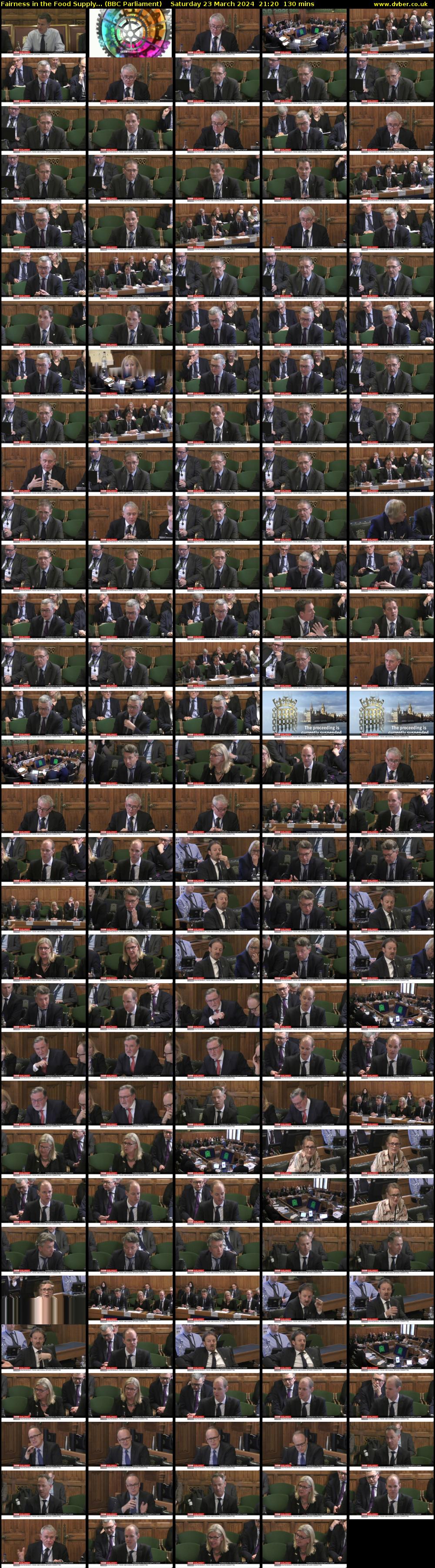 Fairness in the Food Supply... (BBC Parliament) Saturday 23 March 2024 21:20 - 23:30