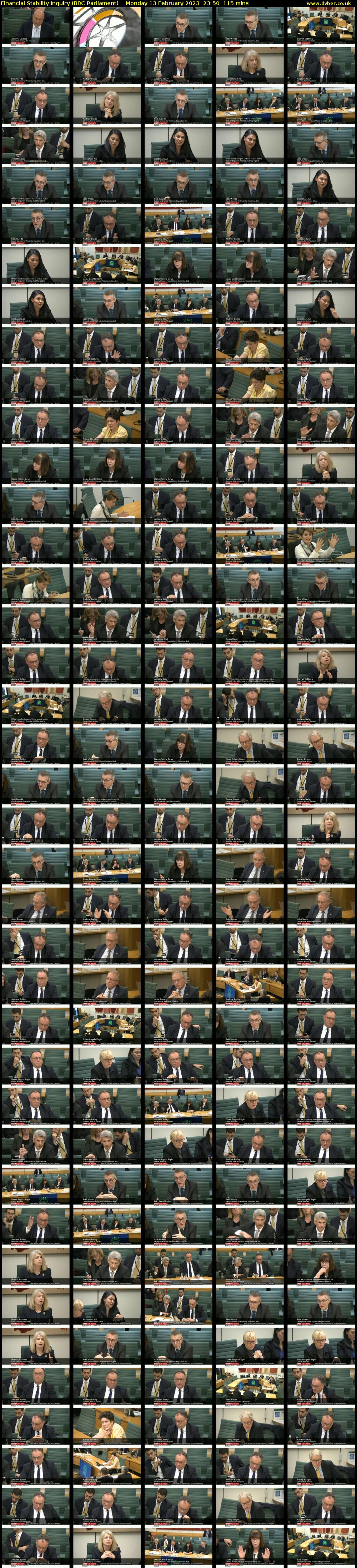Financial Stability Inquiry (BBC Parliament) Monday 13 February 2023 23:50 - 01:45