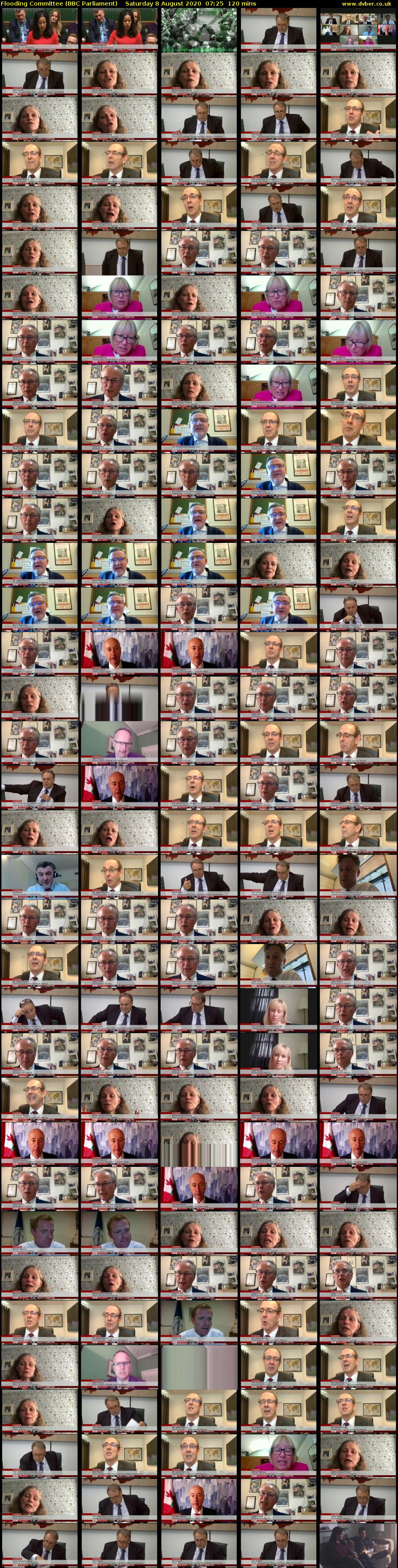 Flooding Committee (BBC Parliament) Saturday 8 August 2020 07:25 - 09:25